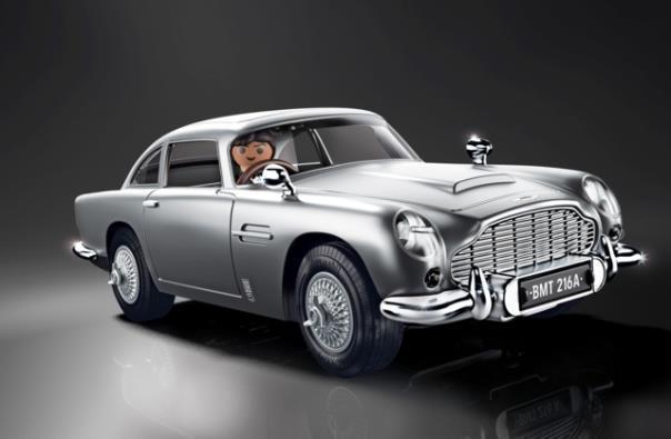 Filmlegende: Der James Bond Aston Martin DB5 - Goldfinger Edition von Playmobil.  Foto: Autoren-Union Mobilität